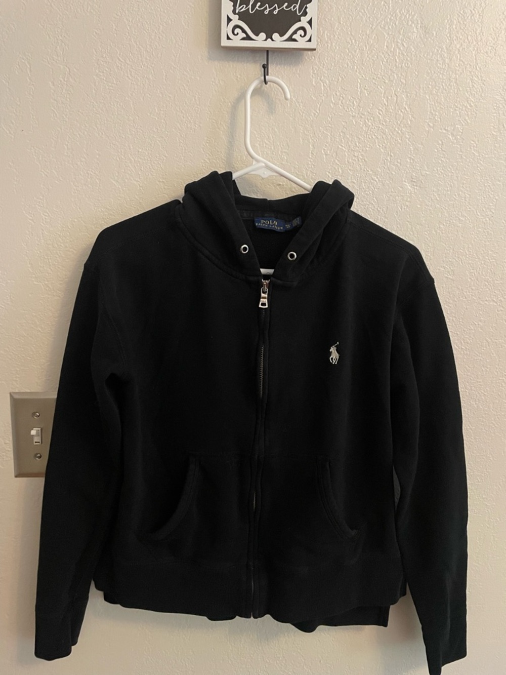 Polo by Ralph Lauren Black Full-Zip Hooded Jacket